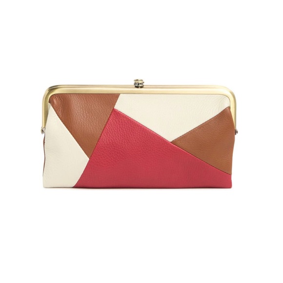 NEW HOBO Lauren Leather Patchwork Clutch Bag, New with Tag Retail $158